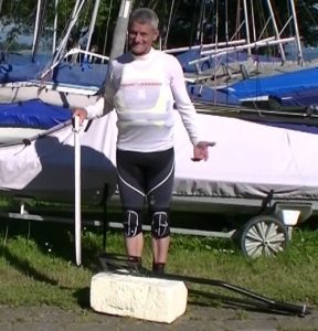 Entfernen eines Ruderblattes beim D-Zero. Ger 126